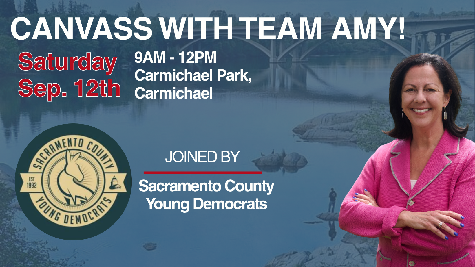#Team Amy Canvass with Sacramento County Young Democrats image