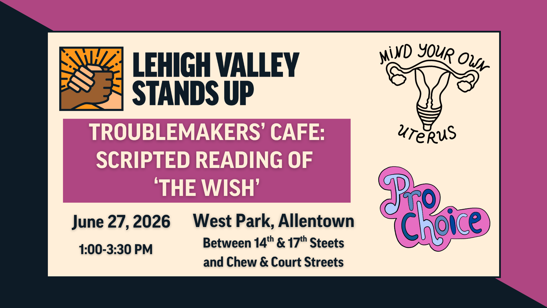 Troublemakers' Cafe: Scripted Reading of 'The Wish' | Lehigh Valley Stands Up
