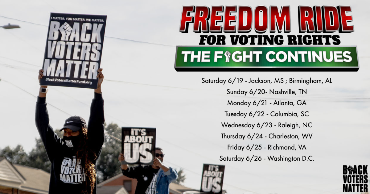 Columbia, SC Freedom Rides for Voting Rights 2021 FreedomRide2021