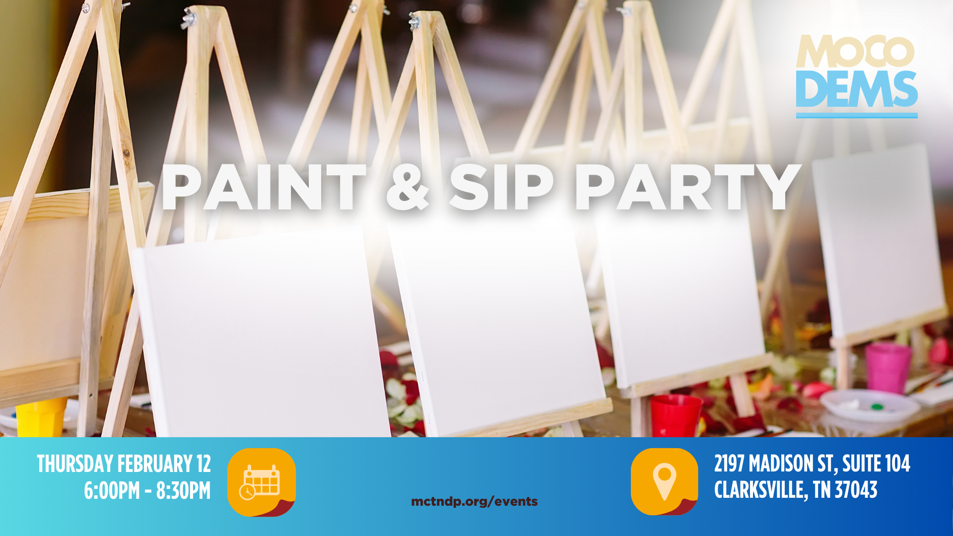 MoCo Dems Paint & Sip Party