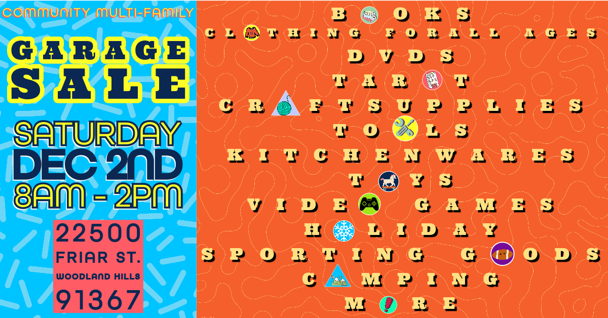 Community Garage Sale Fundraiser · Seattle Indivisible