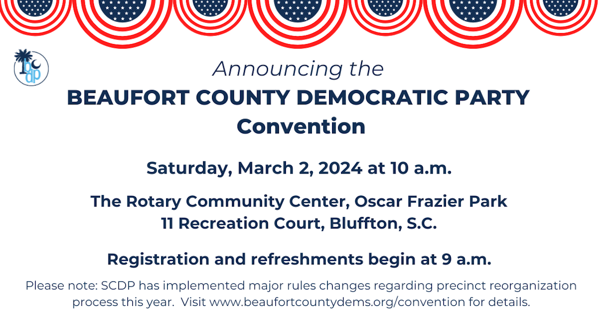 Beaufort (Democratic) County Convention · South Carolina Democratic Party