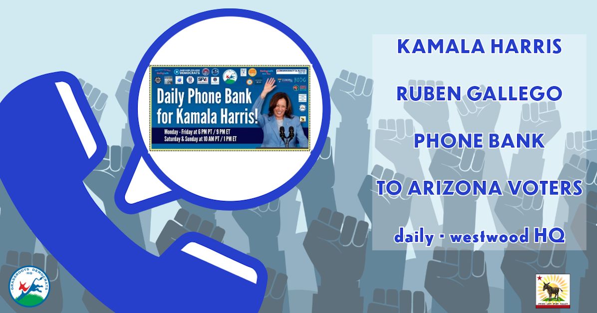 Phone Bank into Arizona for Kamala Harris and Ruben Gallego! · Mobilize