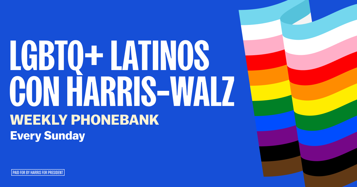 Join us for a virtual phone bank to speak to voters in English and Spanish across the country. We will make bilingual calls, focusing on priority states nationwide! 

Virtual training sessions will be held on Zoom, and we will be available to answer any questions you have during the call.

There is so much at stake this election. Your participation is vital to ensure we elect Democrats up and down the ballot.