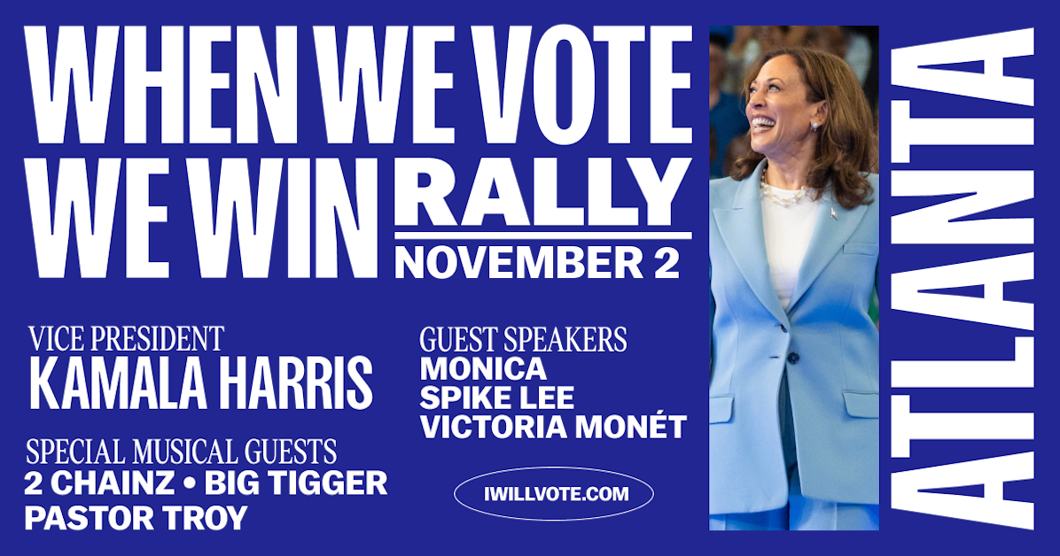 Rally in Atlanta with Vice President Kamala Harris · HRC in Georgia