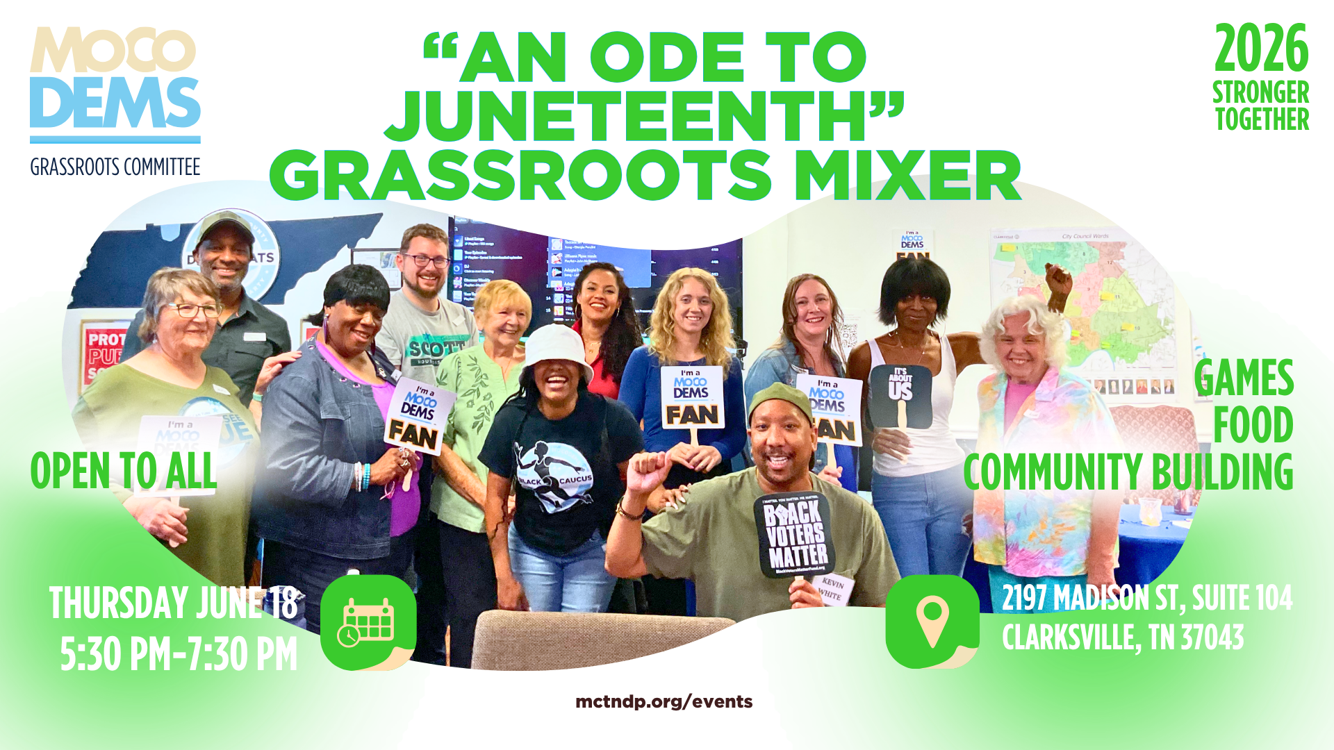 MoCo Dems Monthly Mixer hosted by Grassroots Committee