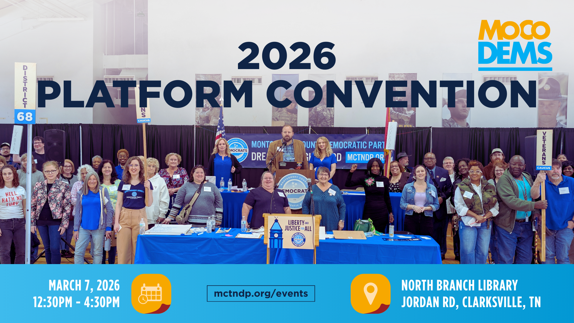 MoCo Dems 2026 Platform Convention