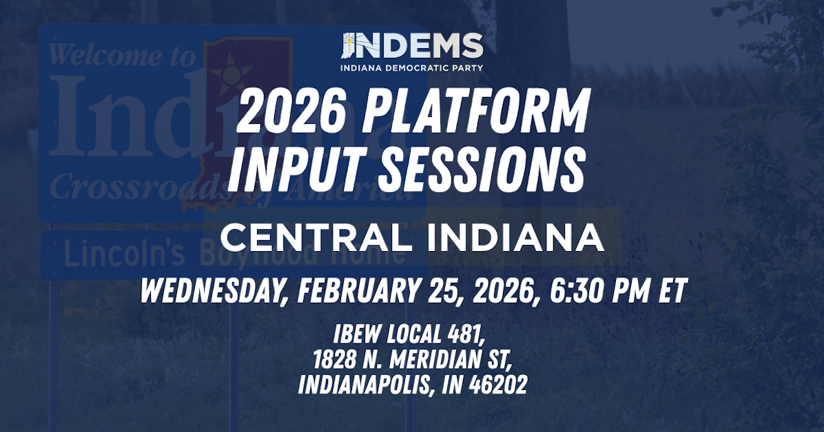 2026 IDP Platform Input Tour - Central Indiana · IN Marion County ...