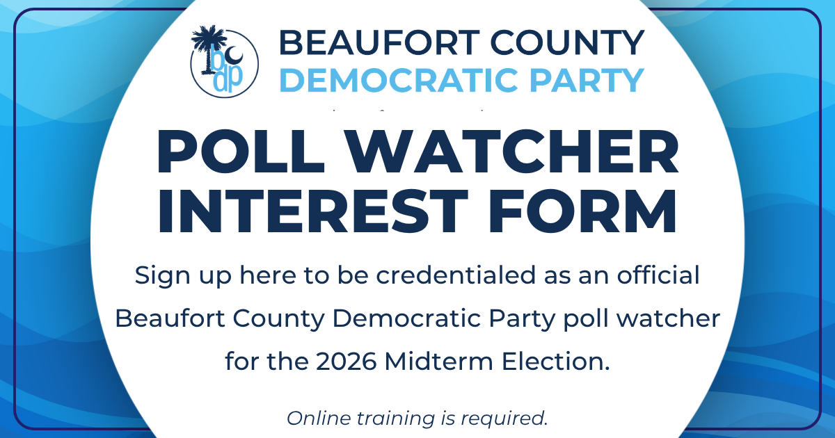 Beaufort County Democratic Party Poll Watcher Interest Form image