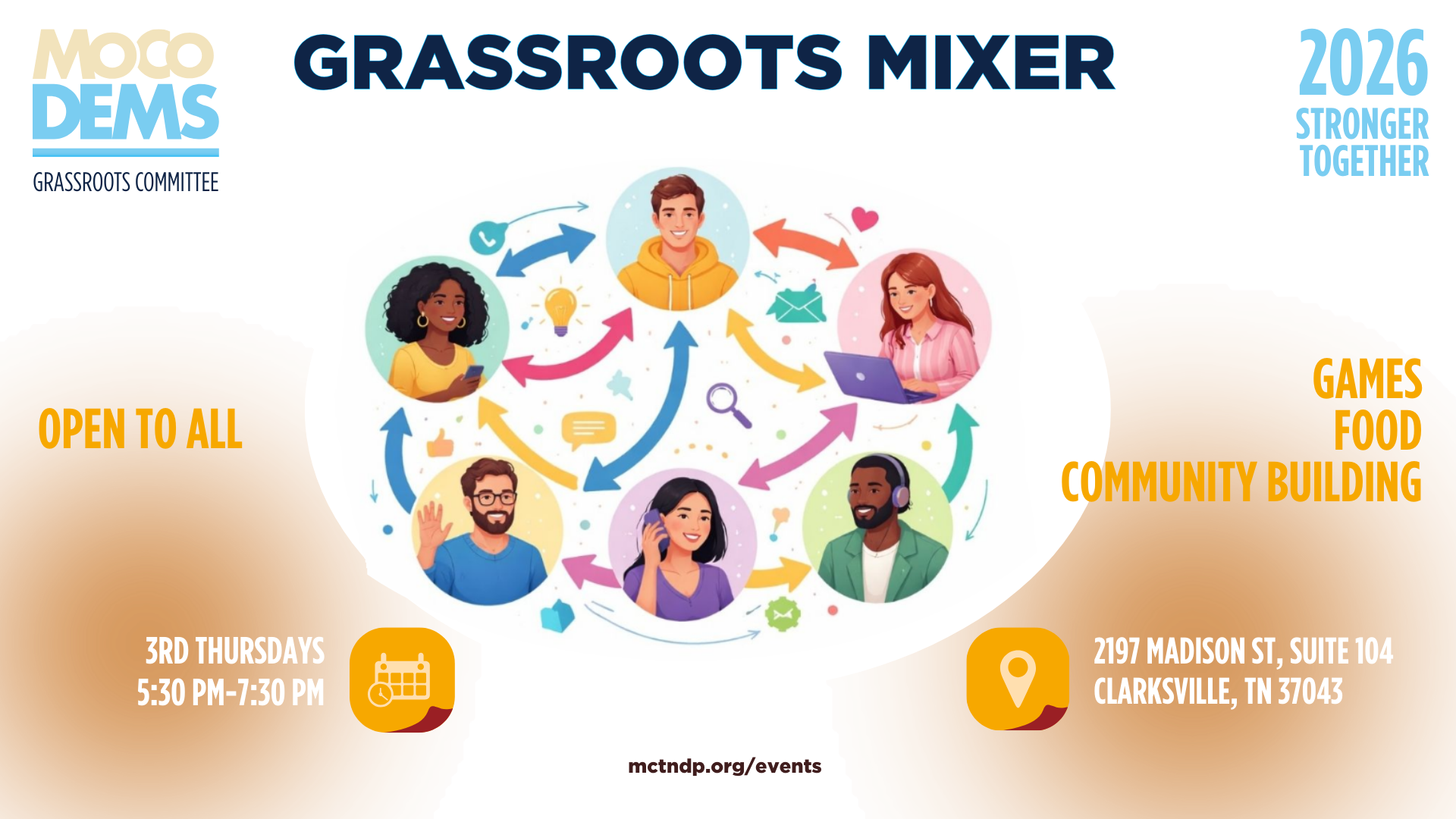 MoCo Dems Monthly Mixer hosted by Grassroots Committee