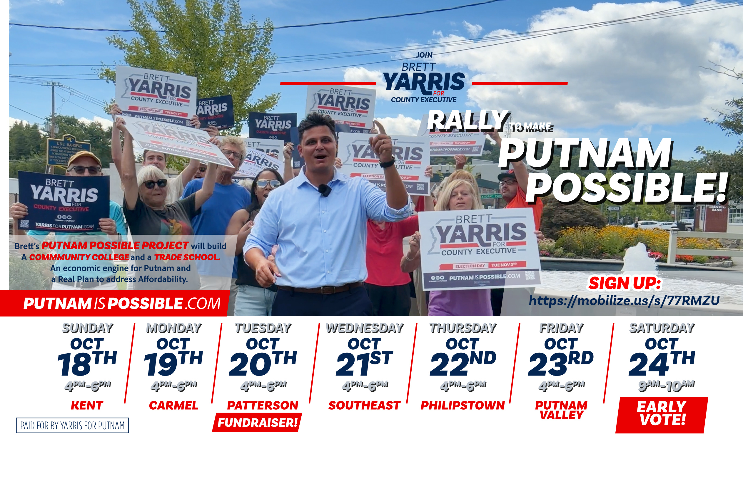 Brett Yarris Putnam Possible GOTV Knockout image