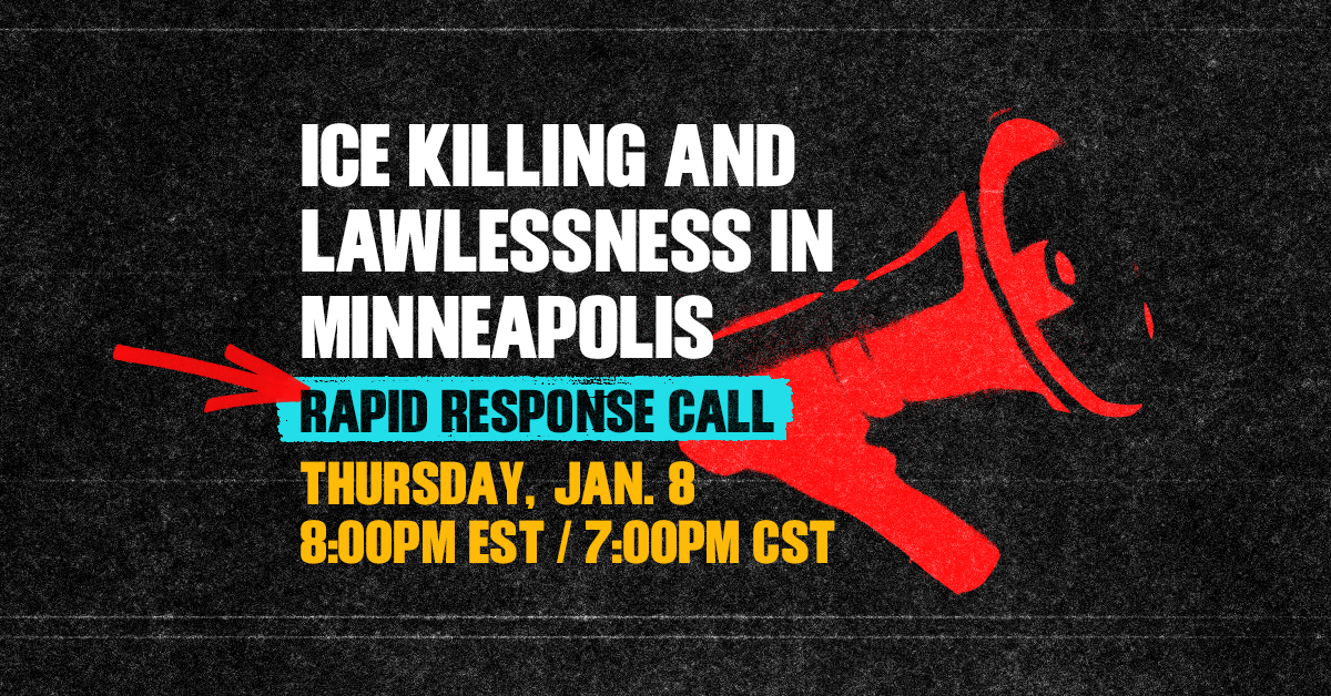 Rapid Response Call: ICE Killing and Lawlessness in Minneapolis organized by Indivisible