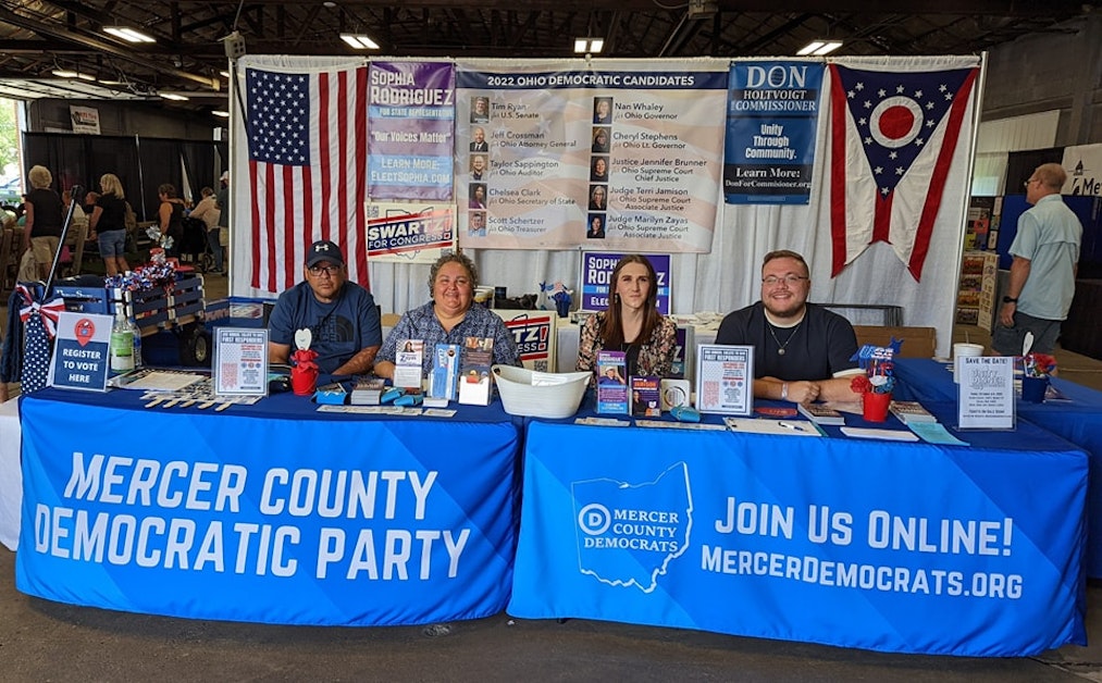 Volunteer at the Fair Booth Mercer Co Fair · Mercer County Democratic