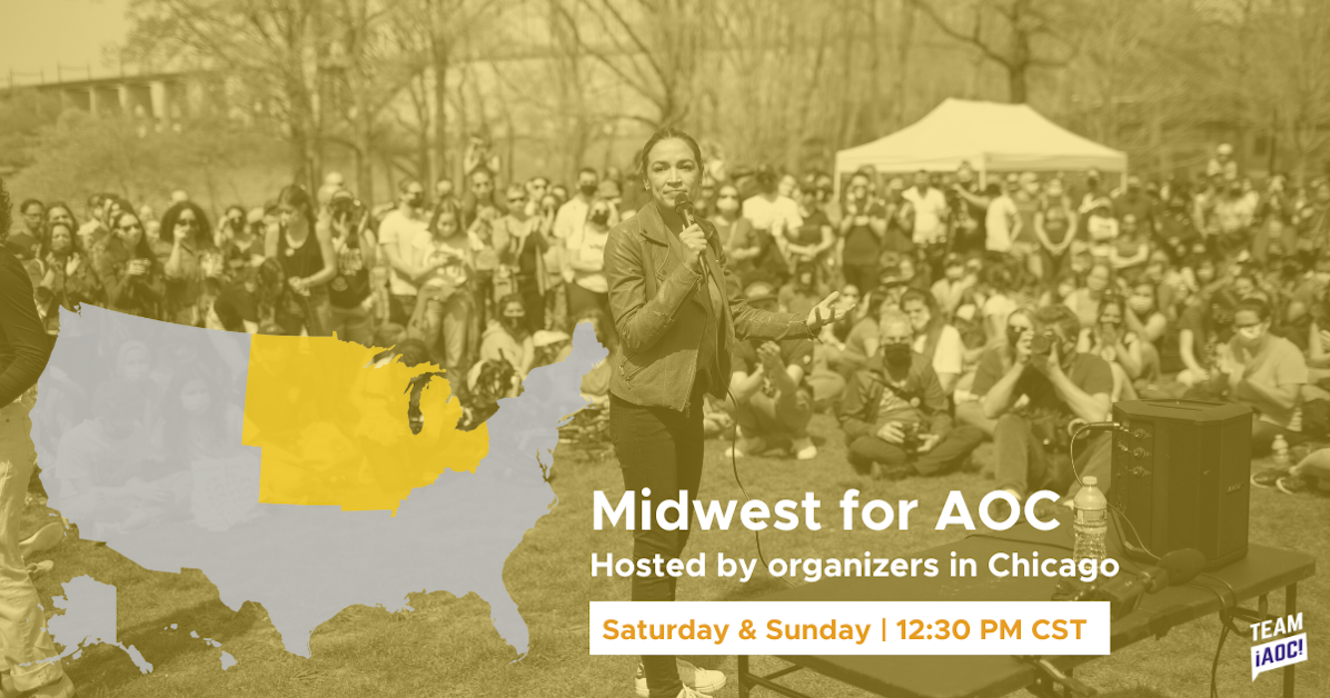 Midwest for AOC Virtual Meet-Up · Alexandria Ocasio-Cortez for Congress
