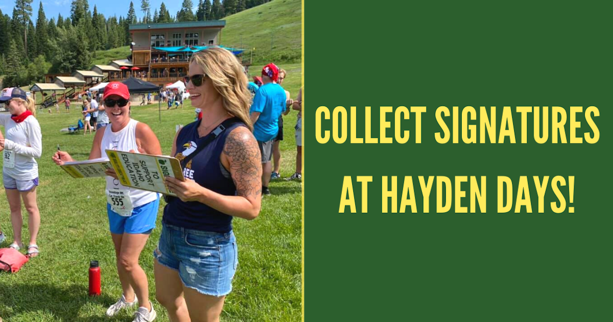 Collect signatures at Hayden Days! · Mobilize