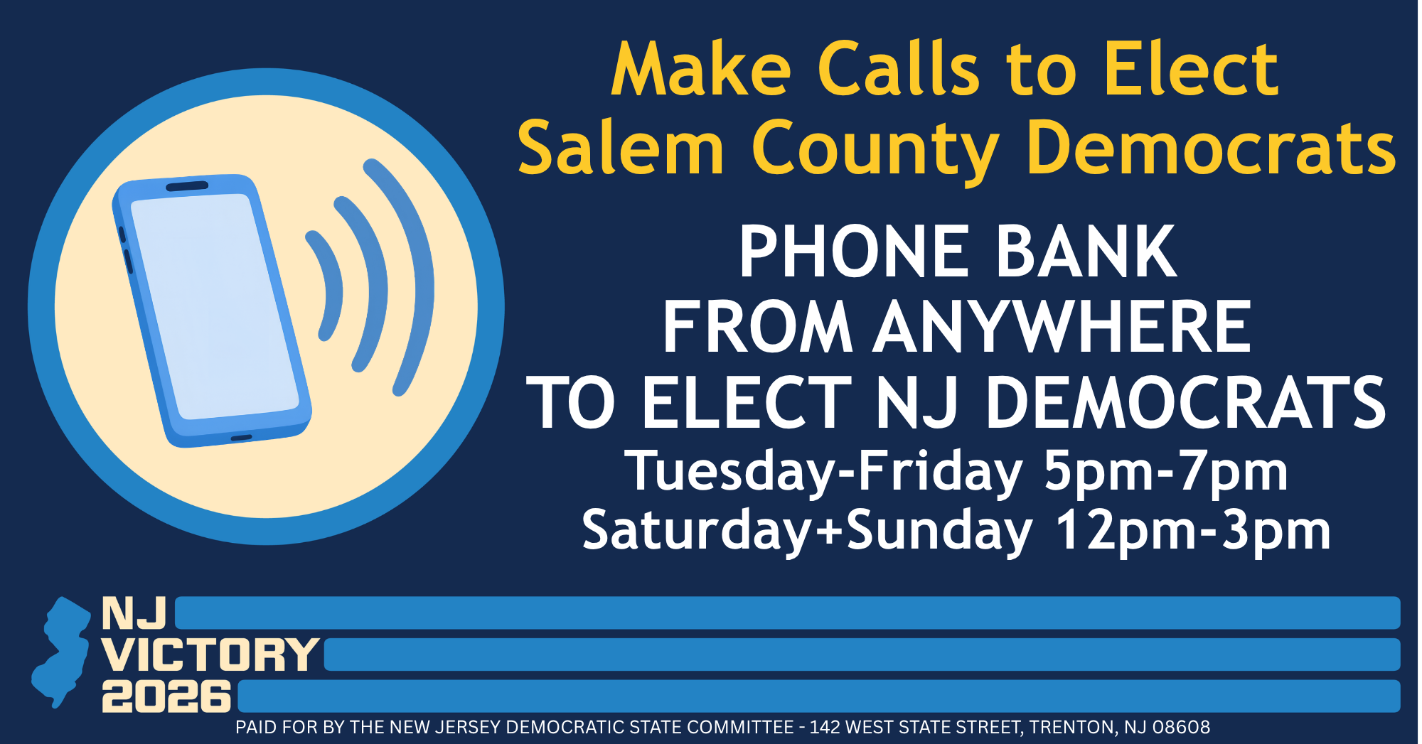 Make Calls to Elect Salem County Democrats image