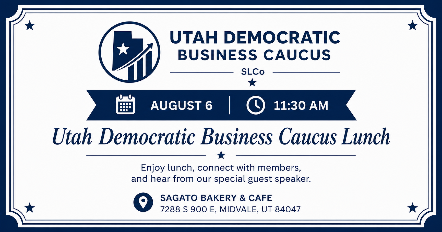 Utah Business Caucus Lunch at Sagato