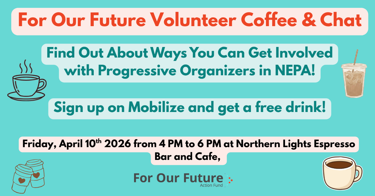 For Our Future Volunteer Coffee and Chat