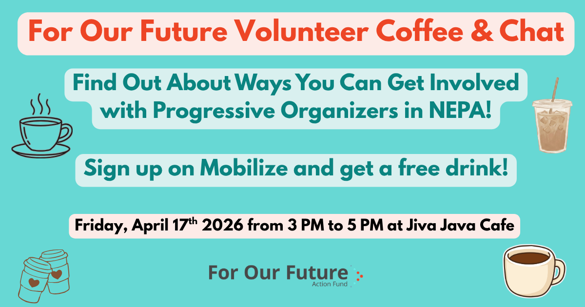 For Our Future Volunteer Coffee and Chat