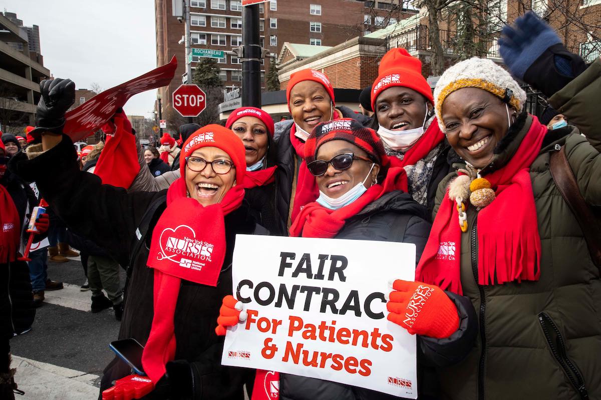 NYSNA Picket Lines - Montefiore Henry & Lucy Moses Campus