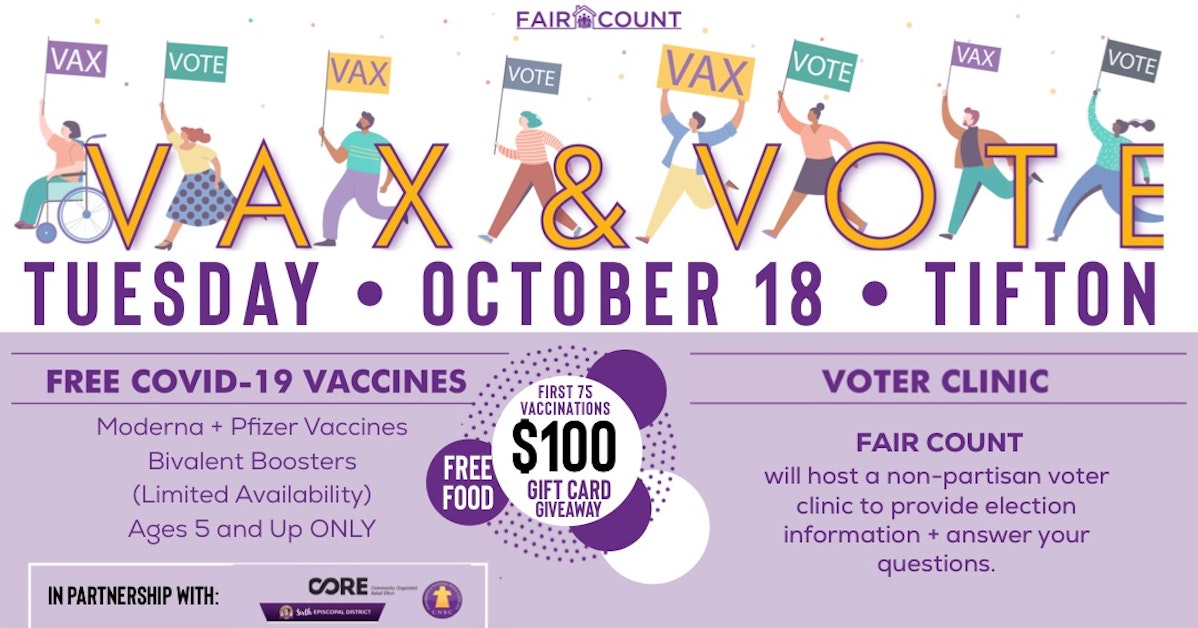 Vax & Vote Tifton County · Fair Count