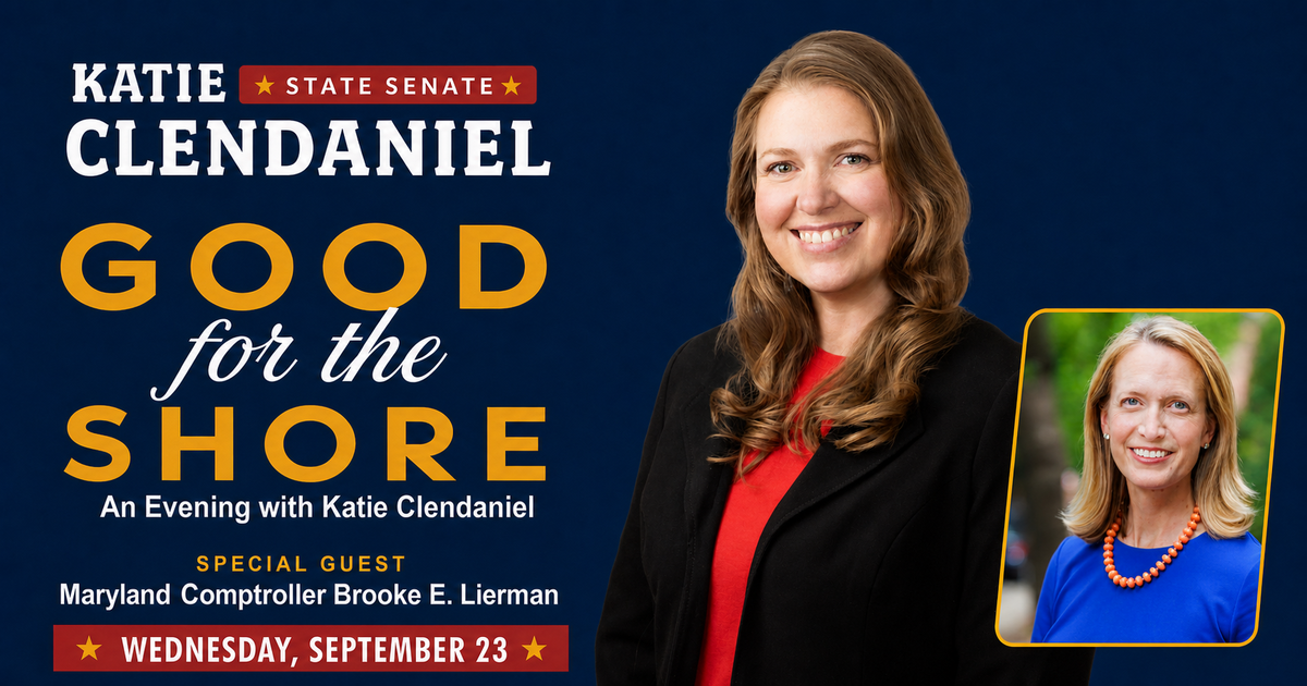 Good for the Shore: An Evening with Katie Clendaniel and Comptroller Brooke Lierman image