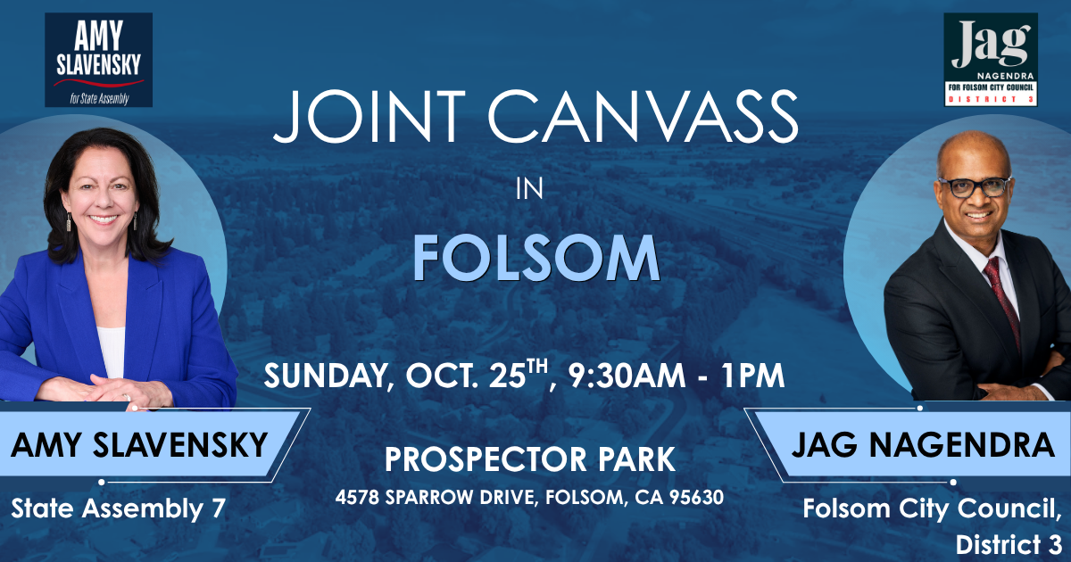 #TeamAmy and #TeamJag Joint Canvass in Folsom image