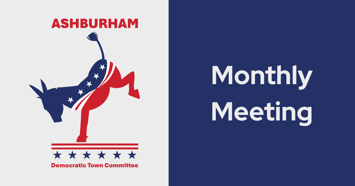 Ashburnham Democratic Town Committee Monthly Meeting image