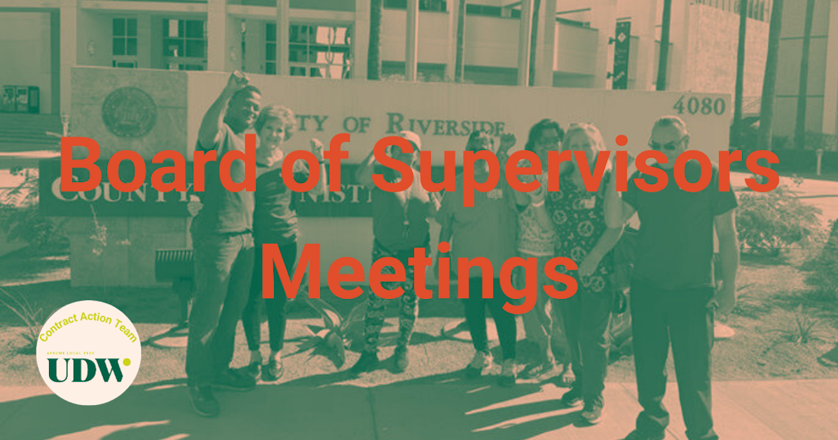 D3 Board of Supervisors Meeting · UDW