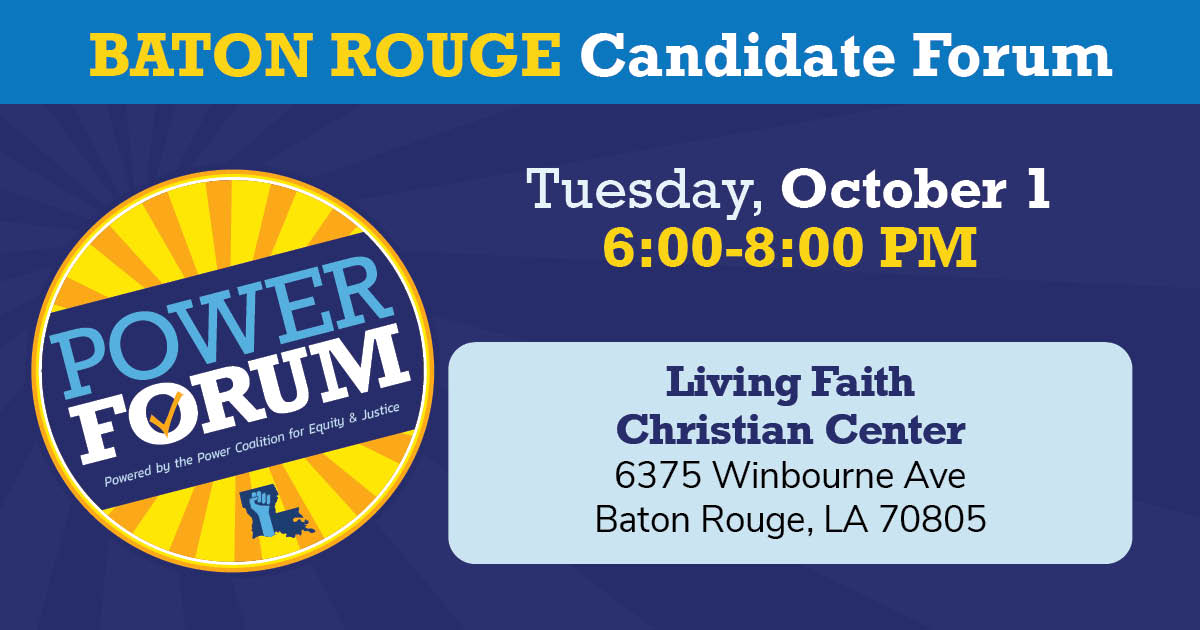 Fall Justice of the Peace Candidate Forum Baton Rouge