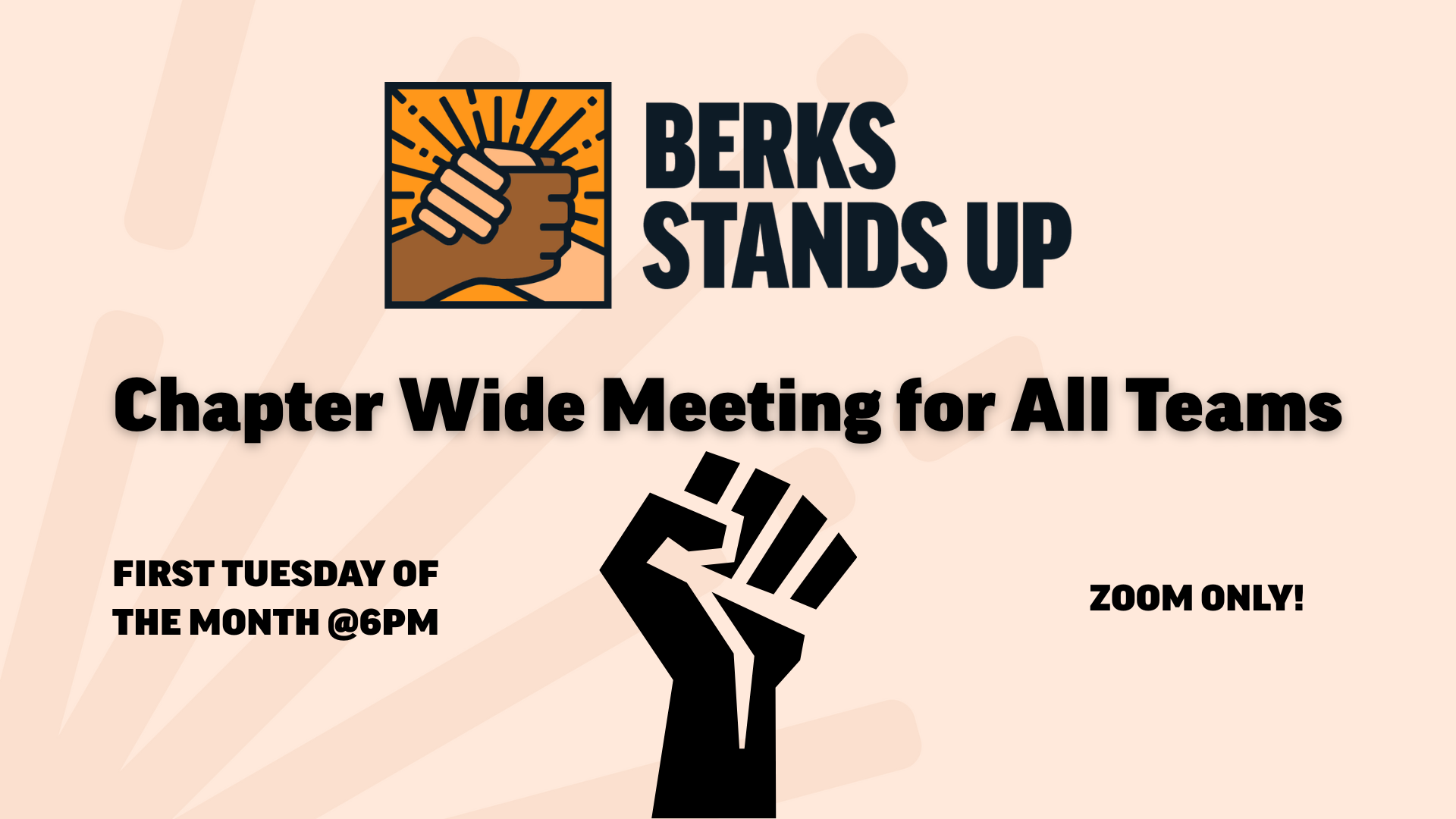 Berks Stands Up: Chapter Wide Meeting