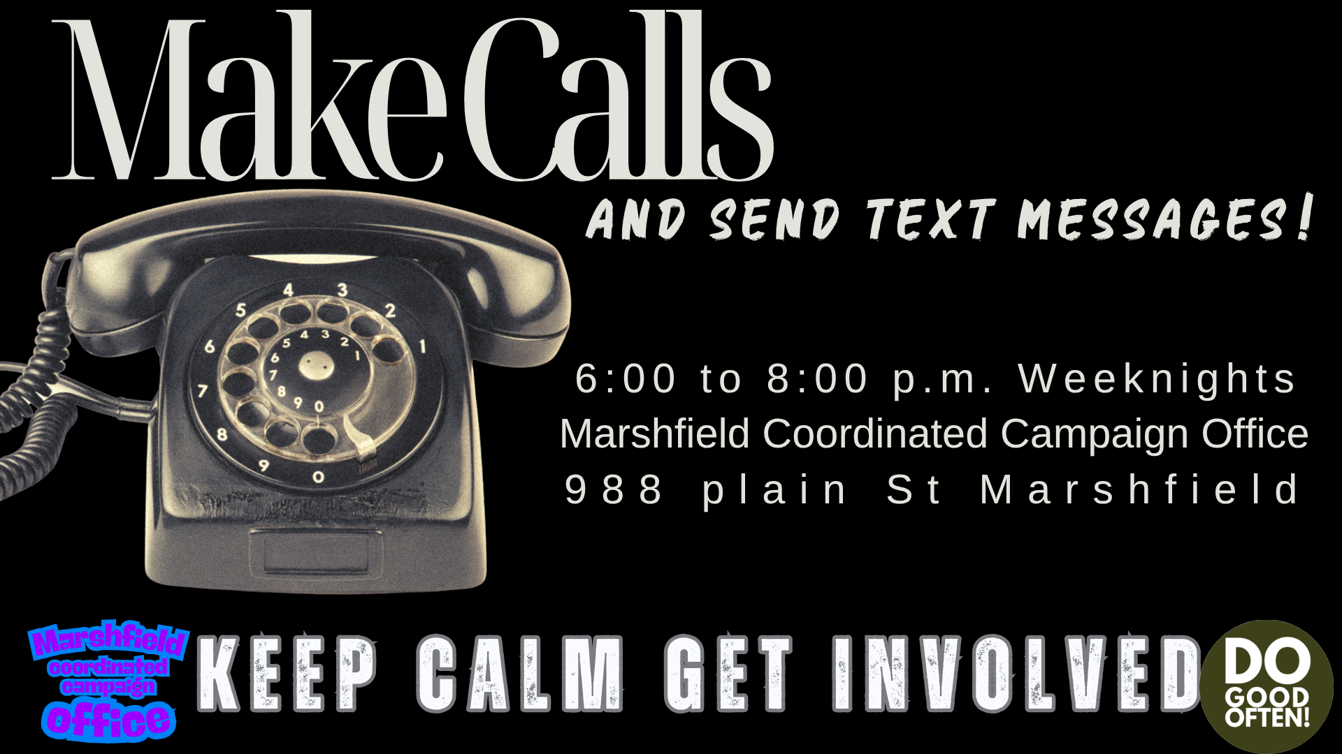 Democratic coordinated phone/text bank image