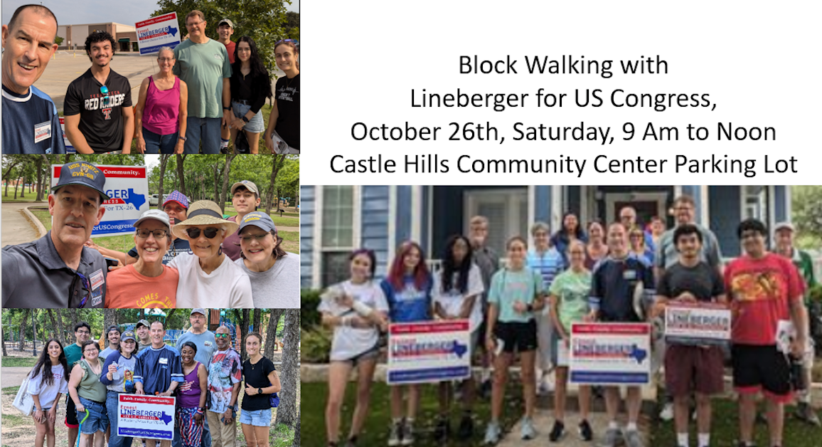 Block Walking for Lineberger for US Congress (Saturday, October 26th ...