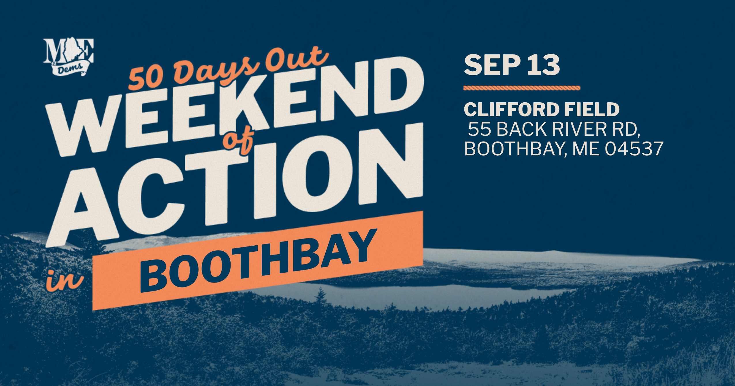 50 Days Weekend of Action - Boothbay Area Canvass! image