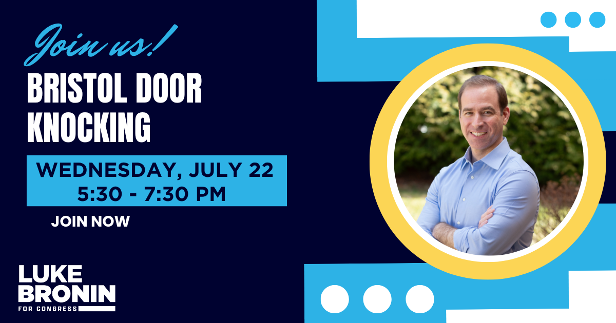 Bristol Door Knocking - Luke Bronin for Congress image