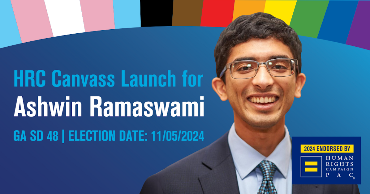 HRC Canvass Launch for Ashwin Ramaswami · HRC in Georgia