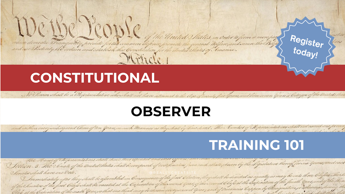 Constitutional Observer Training · Seattle Indivisible