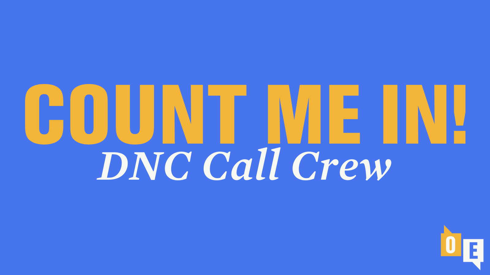 Count Me In! DNC Call Crew 2024 image