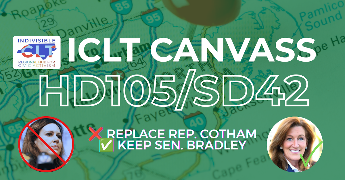 ICLT Canvassing in HD105 & SD42 to Replace Cotham & Reelect Sen ...