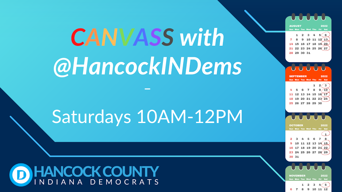 CANVASS: Walk with HancockINDems · Mobilize