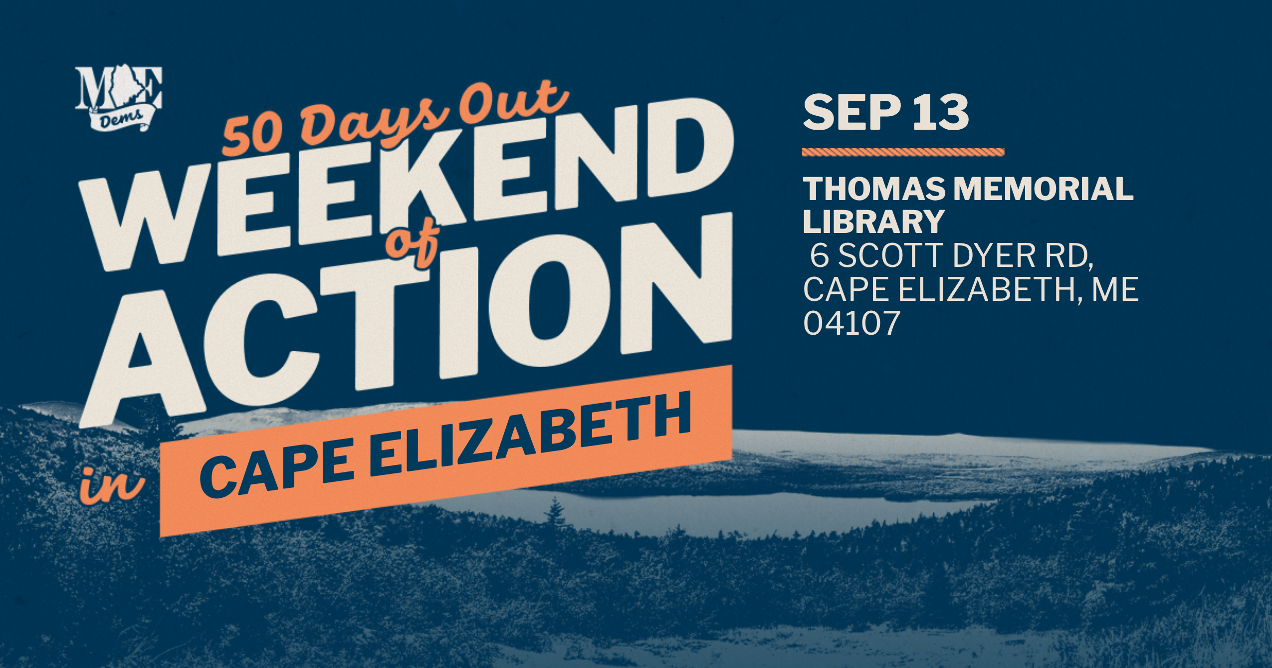 50 Days Out Weekend of Action Canvass in Cape Elizabeth image
