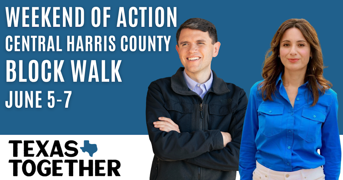 Central Harris County Weekend of Action Block Walk · Texas Together
