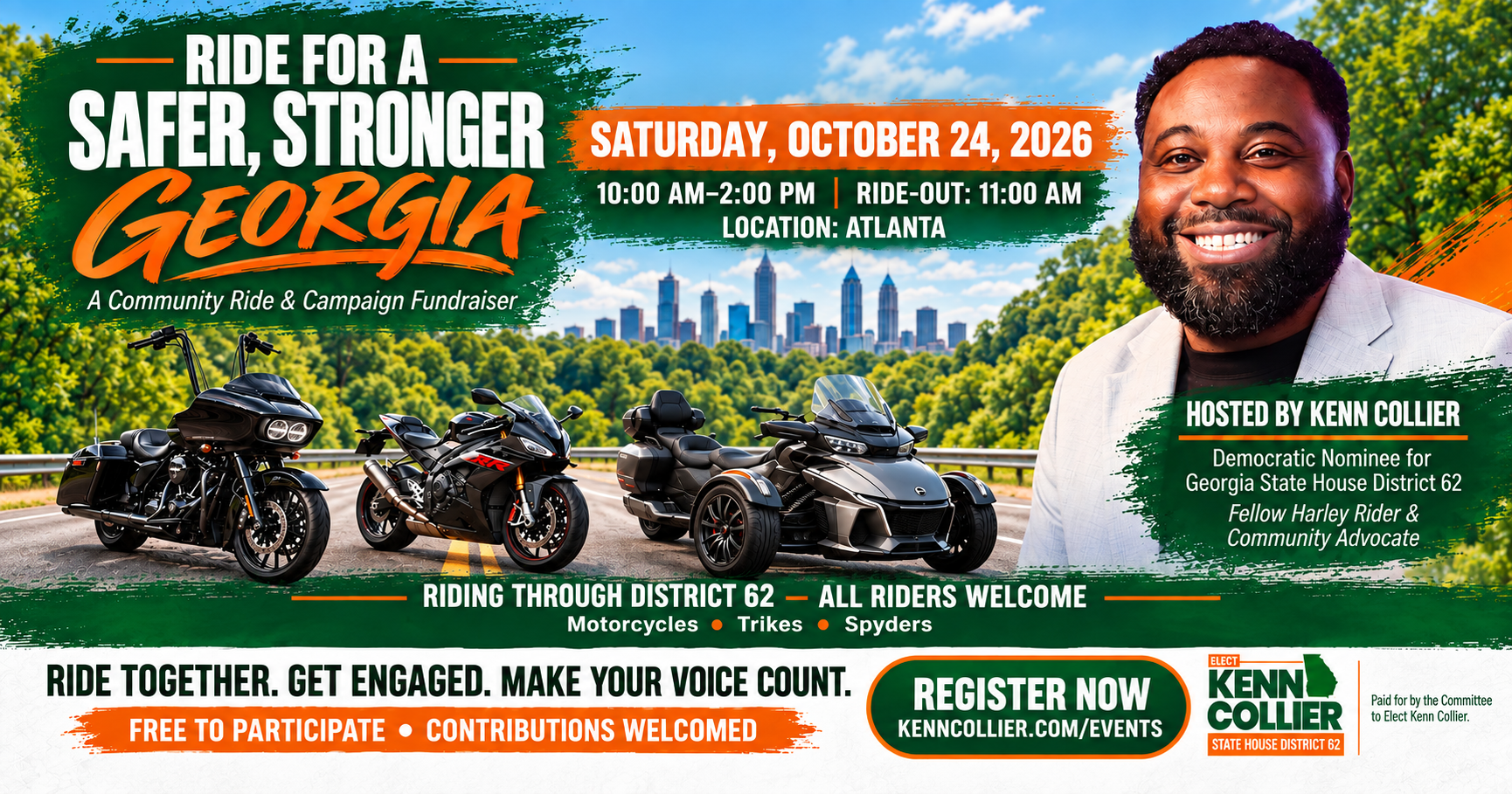 Register to Ride: Ride for a Safer, Stronger Georgia image