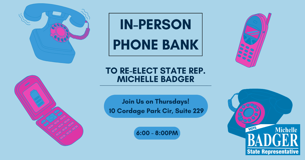 In-Person Phone Bank with Team Badger! image
