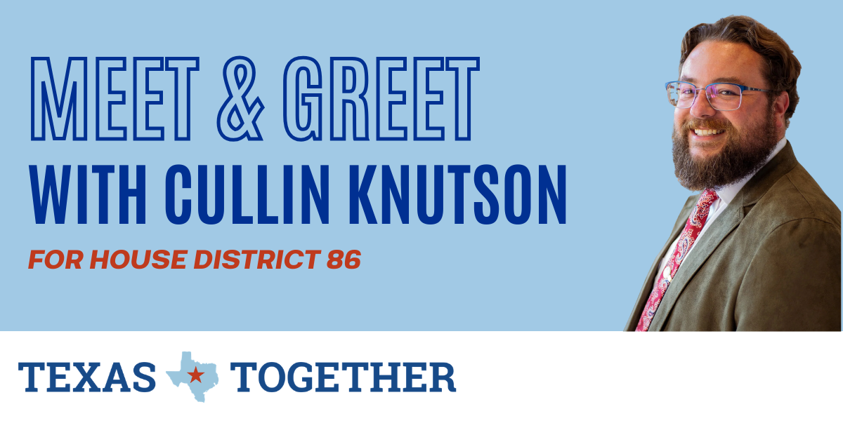 Meet & Greet with Cullin Knutson · Texas Democratic Women