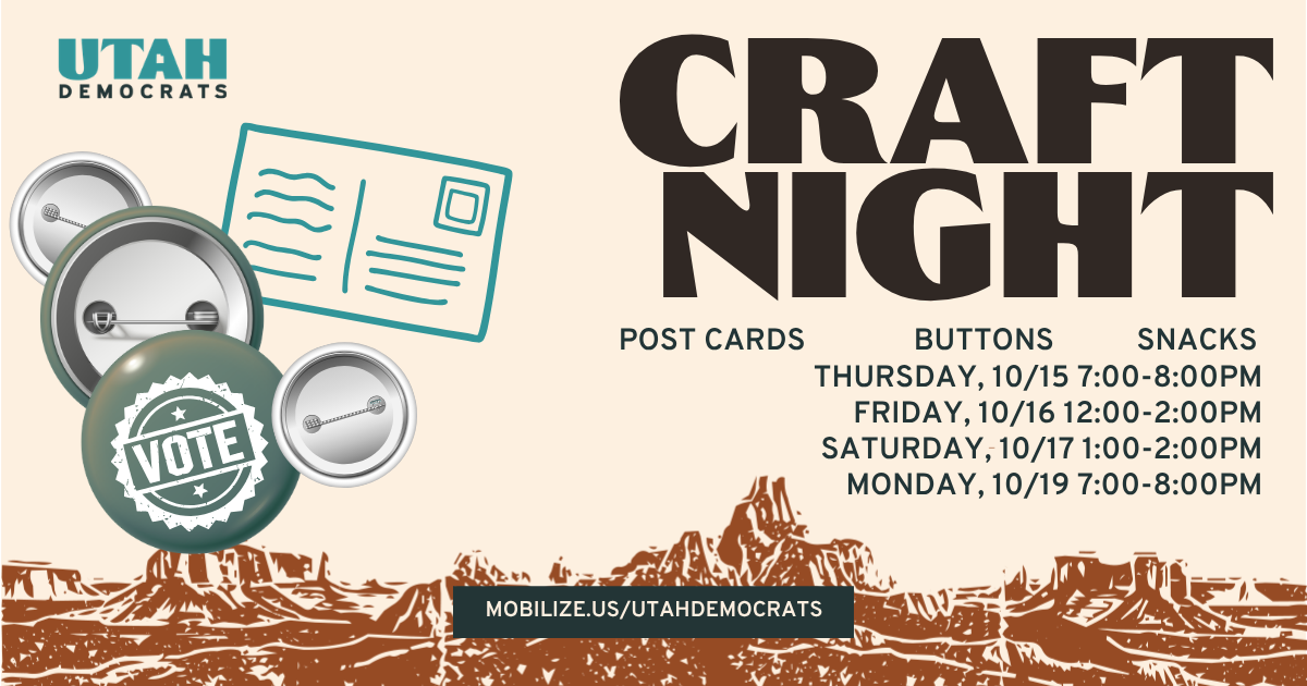 Craft Night - GOTV Buttons and Postcards