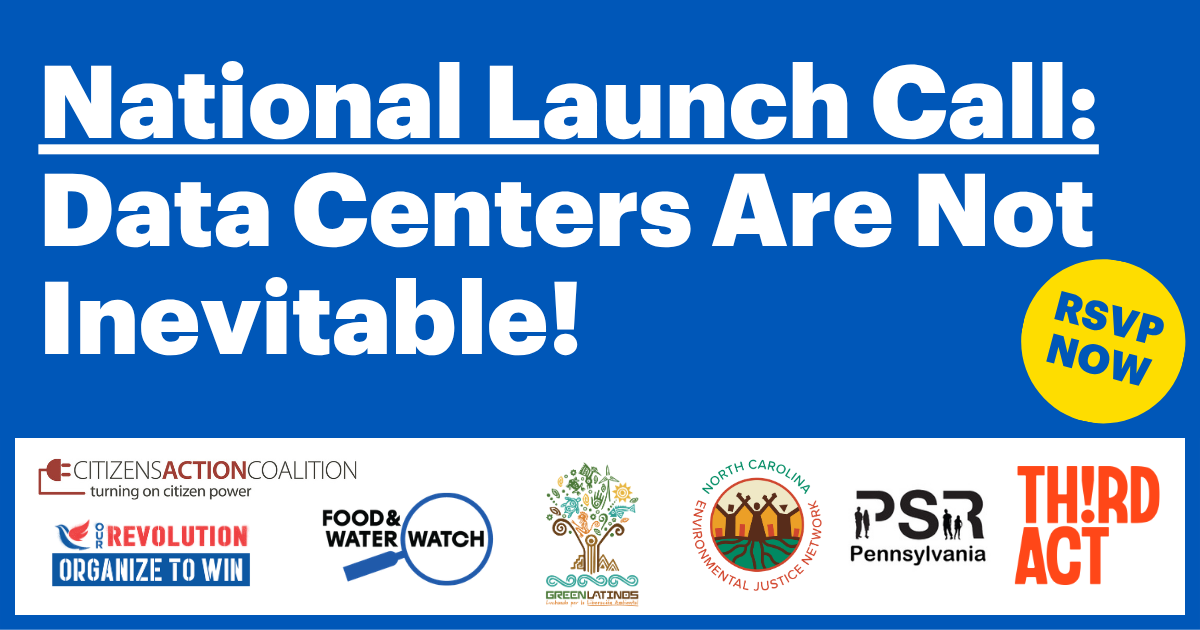Data Centers Are Not Inevitable: National Coalition Launch