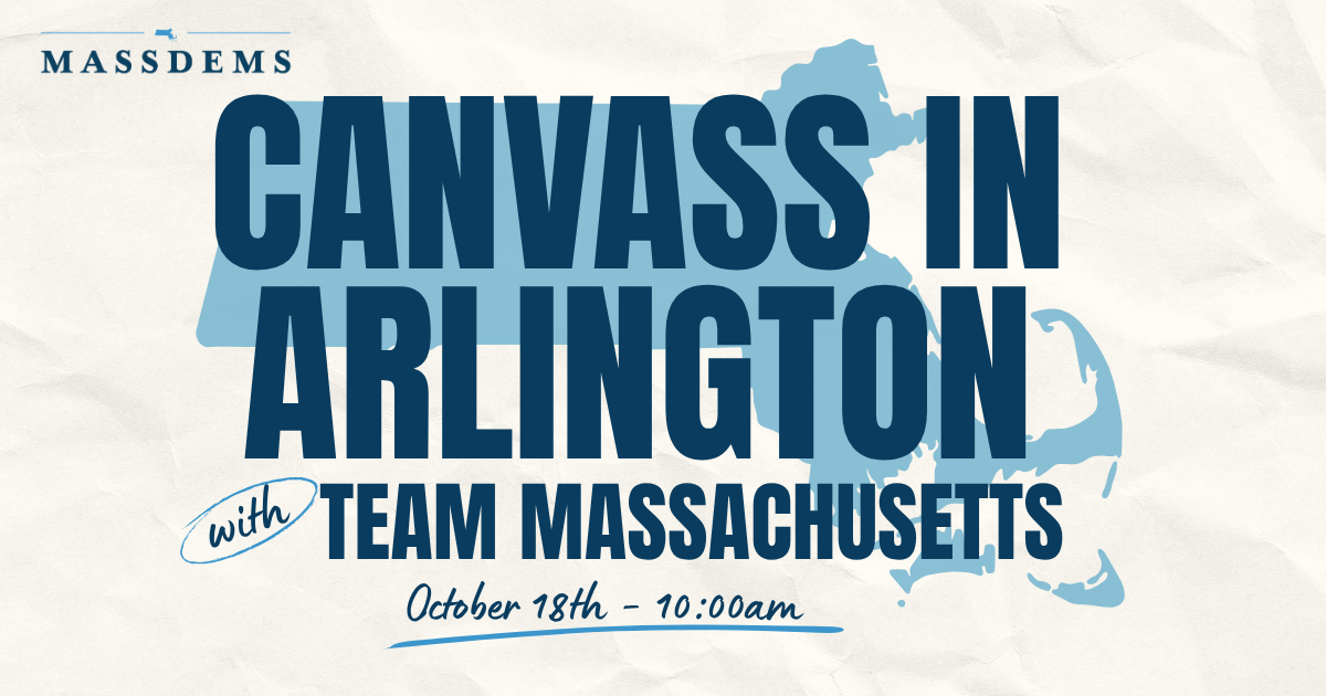 Canvass with Team Massachusetts in Arlington! image