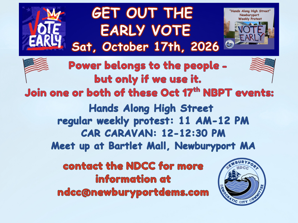 Post Protest Car Parade - Newburyport "Hands Along High Street" image