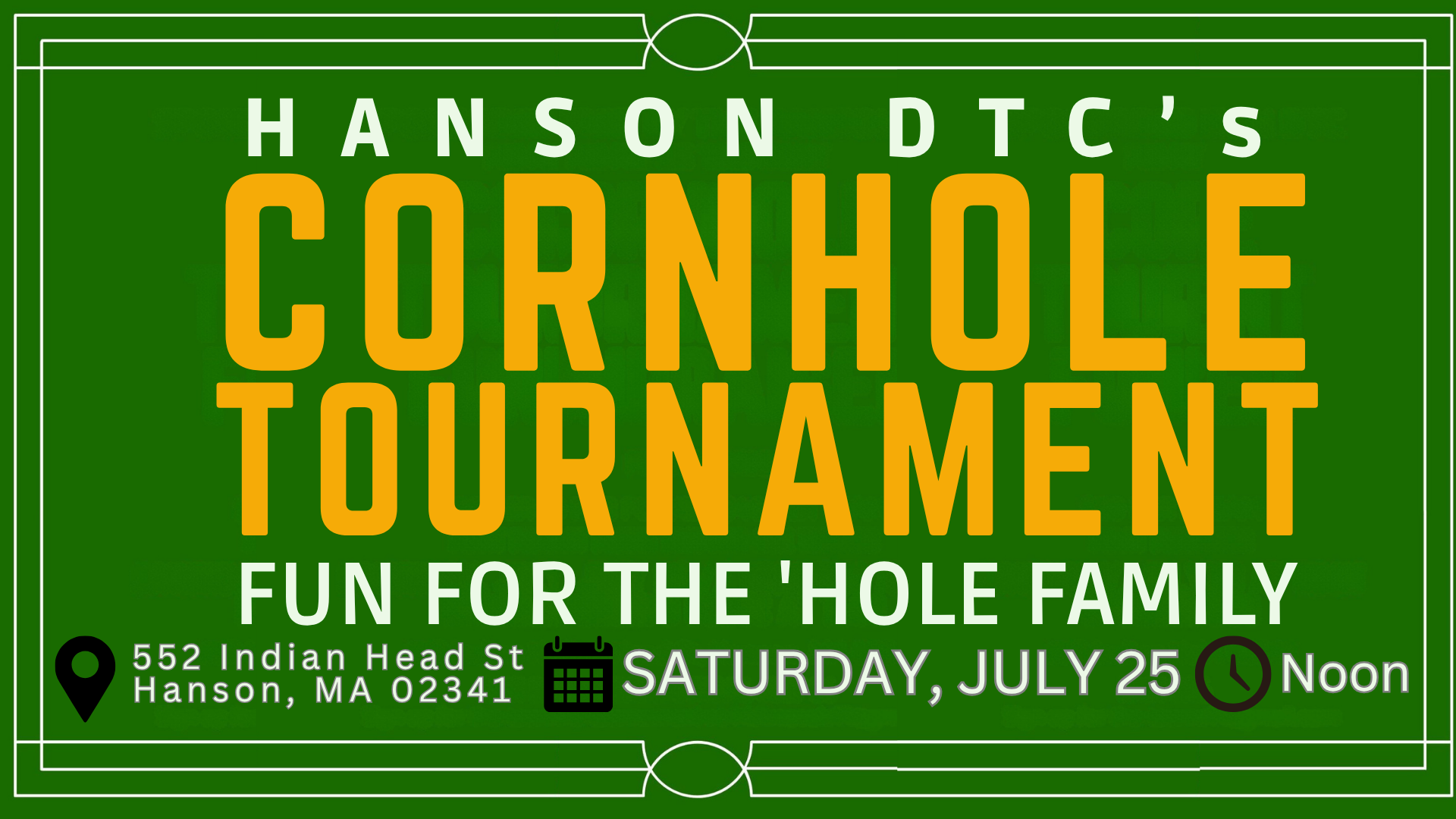 Hanson DTC cornhole tournament image